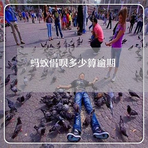 蚂蚁借呗多少算逾期 蚂蚁借呗多少算逾期