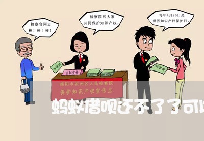 蚂蚁借呗还不了了可以再次分期吗/2023022713820 蚂蚁借呗还不了了可以再次分期吗/2023022713820