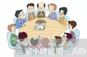 蜜小蜂逾期一天的利息