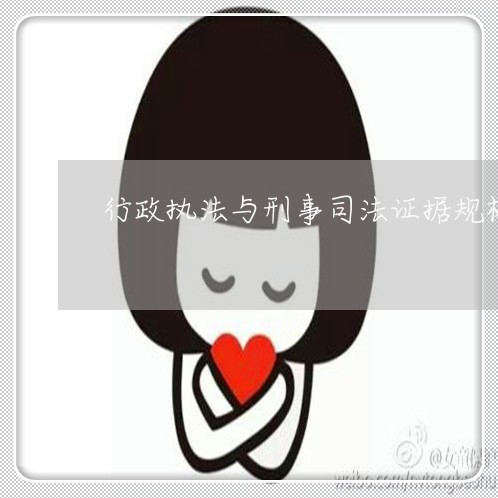 行政执法与刑事司法证据规格