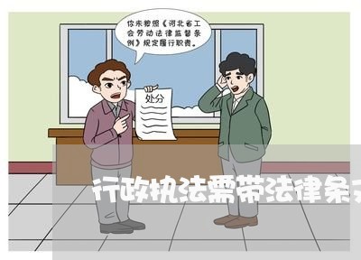 行政执法需带法律条文