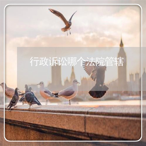 行政诉讼哪个法院管辖