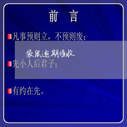 袋鼠逾期催收 袋鼠逾期催收