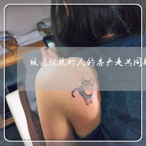 被法院执行人的房产是共同财产