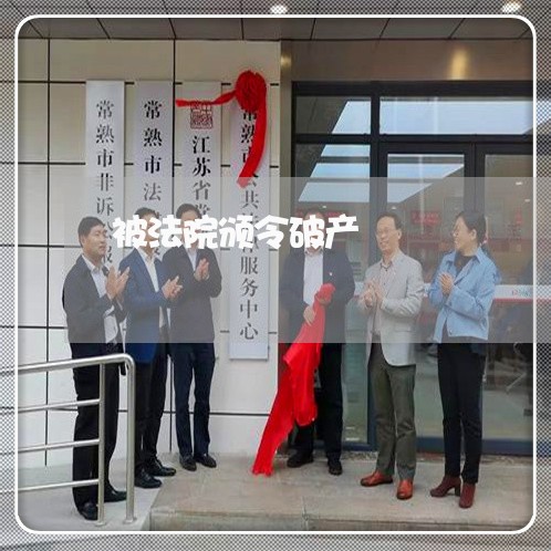 被法院颁令破产 被法院颁令破产