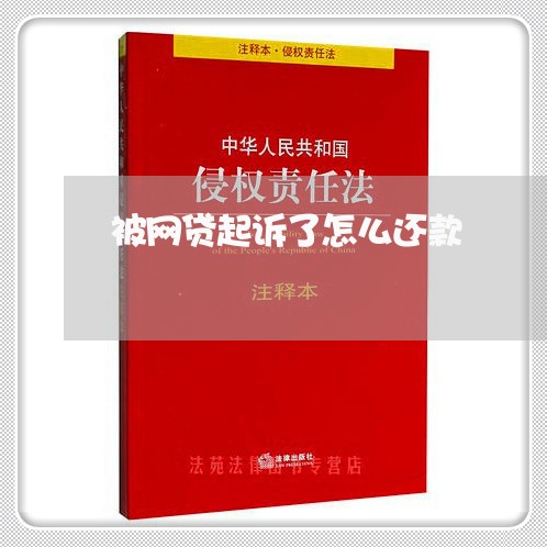 被网贷起诉了怎么还款 被网贷起诉了怎么还款