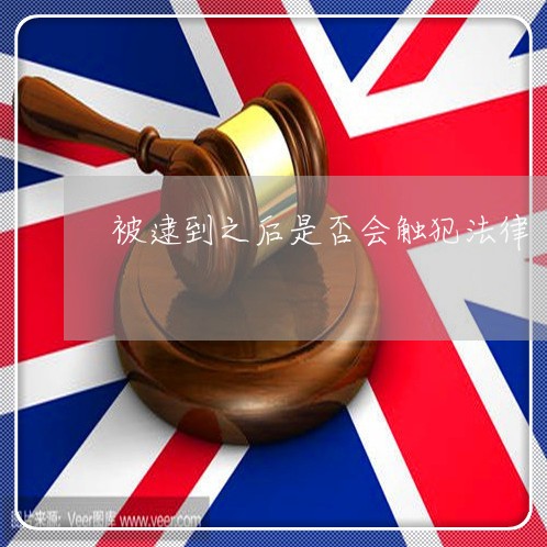 被逮到之后是否会触犯法律
