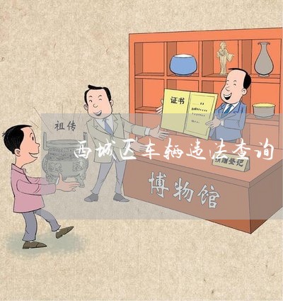 西城区车辆违法查询 西城区车辆违法查询
