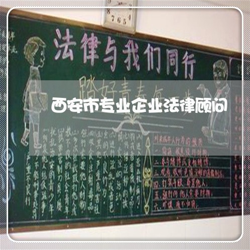 西安市专业企业法律顾问 西安市专业企业法律顾问