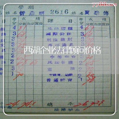 西湖企业法律顾问价格/2023061731560