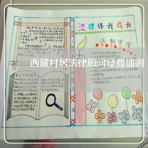 西藏村居法律顾问经费细则 西藏村居法律顾问经费细则