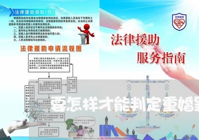 要怎样才能判定重婚罪的标准/2023060495047