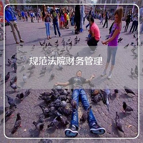 规范法院财务管理 规范法院财务管理