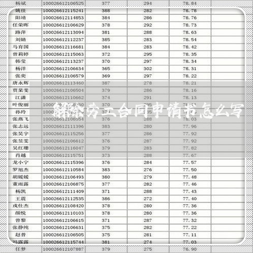解除劳工合同申请书怎么写/2023041516280
