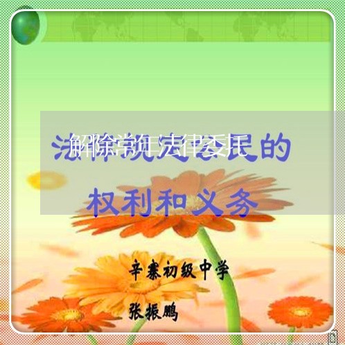 解除常年法律委托