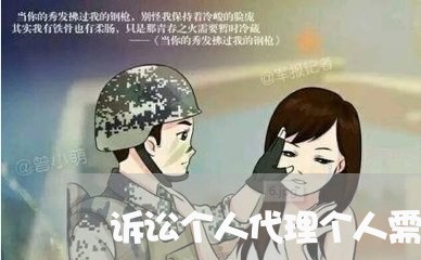 诉讼个人代理个人需要什么手续