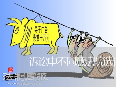 诉讼中不同意法院选评估机构 诉讼中不同意法院选评估机构