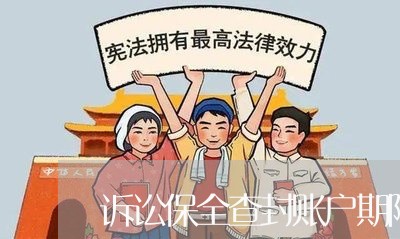 诉讼保全查封账户期限