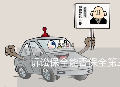 诉讼保全能否保全第三人的财产