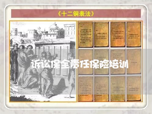 诉讼保全责任保险培训 诉讼保全责任保险培训