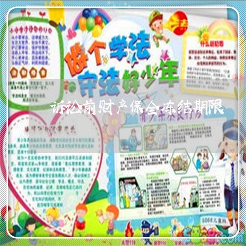 诉讼前财产保全冻结期限 诉讼前财产保全冻结期限