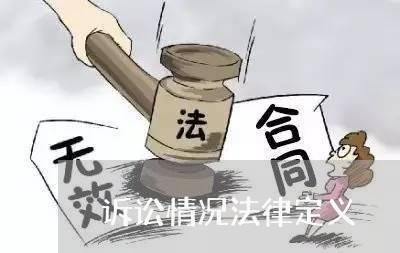 诉讼情况法律定义