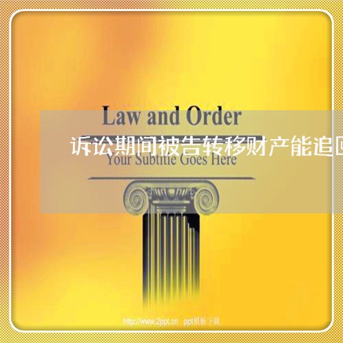 诉讼期间被告转移财产能追回