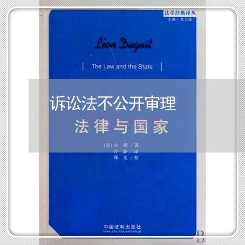 诉讼法不公开审理 诉讼法不公开审理