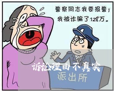 诉讼理由不真实