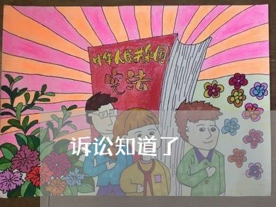 诉讼知道了