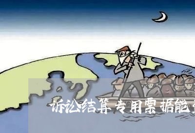 诉讼结算专用票据能查询吗