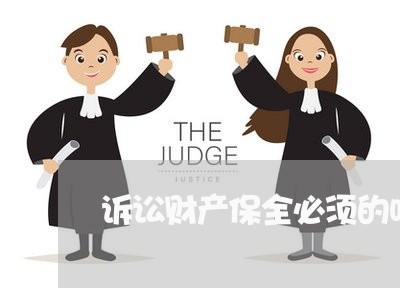 诉讼财产保全必须的吗