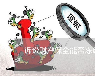 诉讼财产保全能否冻结账号 诉讼财产保全能否冻结账号