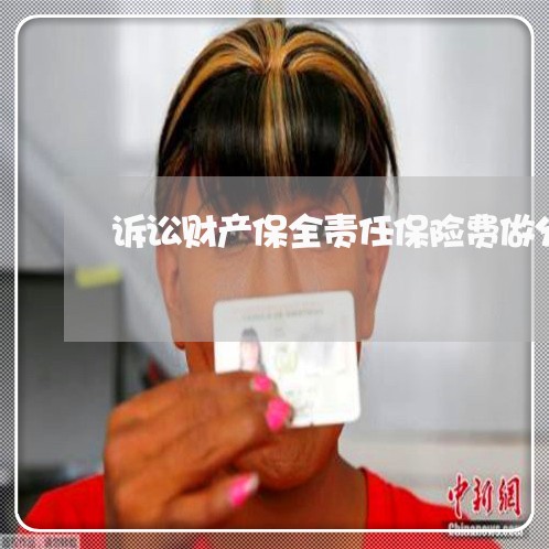 诉讼财产保全责任保险费做分录 诉讼财产保全责任保险费做分录