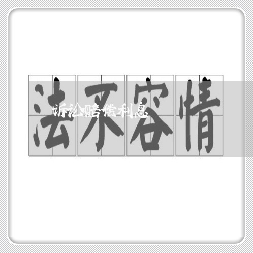 诉讼赔偿利息