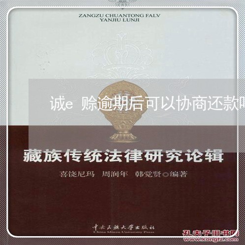 诚e赊逾期后可以协商还款吗/2023082506160