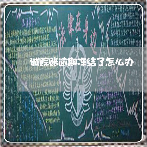 诚赊账逾期冻结了怎么办