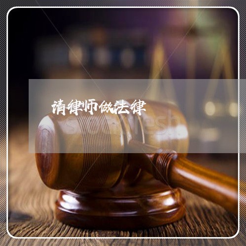 请律师做法律