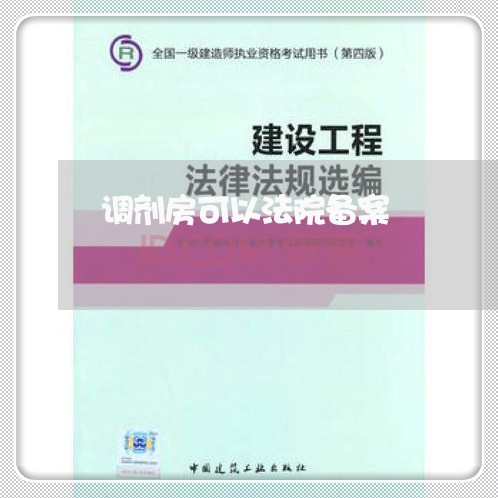 调剂房可以法院备案