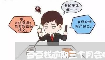 豆豆钱逾期三个月会咋样/2023022651483