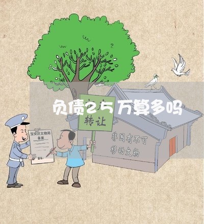 负债25万算多吗/2023022783037