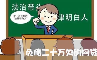 负债二十万欠的网贷怎么办