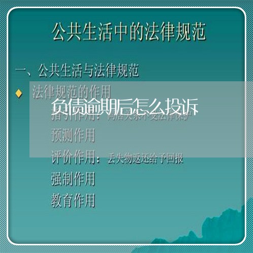 负债逾期后怎么投诉 负债逾期后怎么投诉