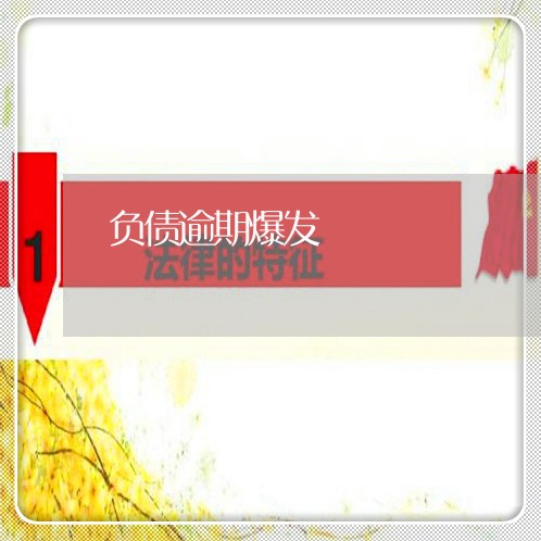 负债逾期爆发