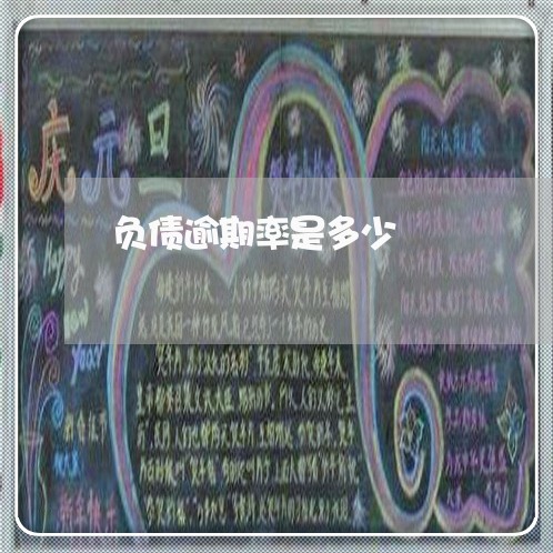 负债逾期率是多少 负债逾期率是多少