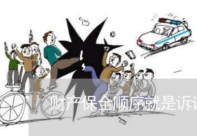 财产保全顺序就是诉讼顺序