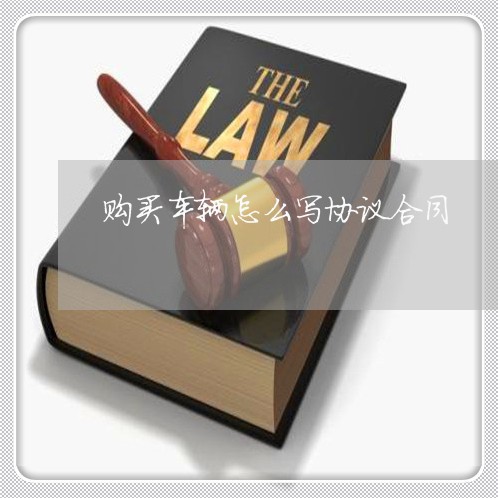 购买车辆怎么写协议合同/2023022756038