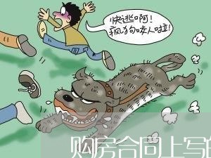 购房合同上写的是住宅/2023011616027