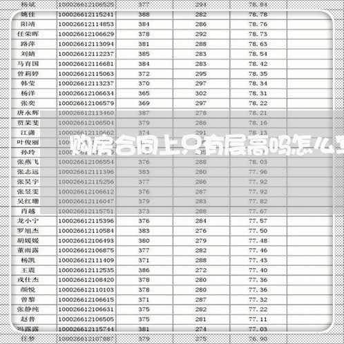 购房合同上只有层高吗怎么写/2023041695026