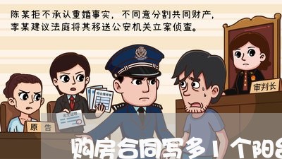 购房合同写多1个阳台/2023011771694 购房合同写多1个阳台/2023011771694
